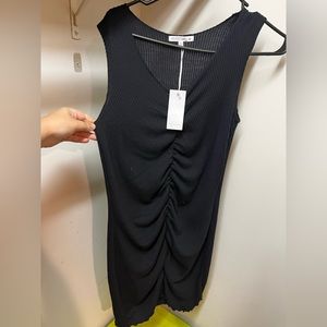 ANTISTAR Rib-Knit Mini Dress